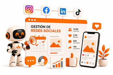 gestion redes sociales instagram facebook marketing online pepita web